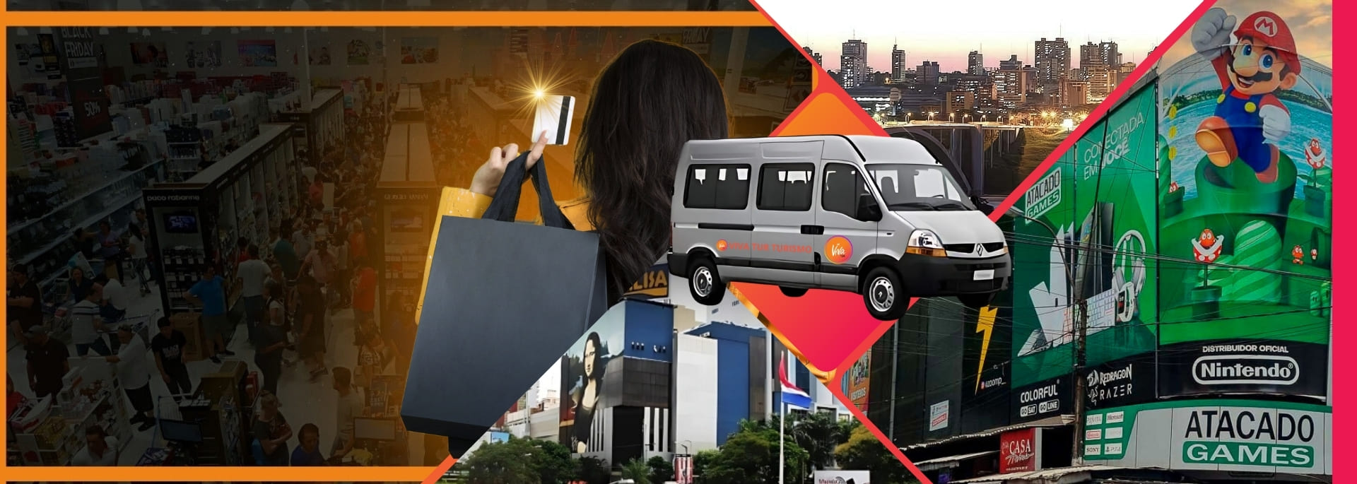 Transfer Compras Paraguai. Um passeio em Ciudad Del Este nos melhores shoppings.